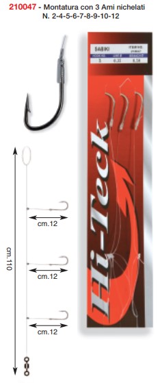 Gamor Sabiki 3 ami nichelati