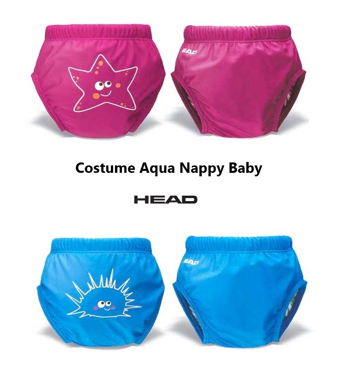 Costume Head Aqua Nappy Baby