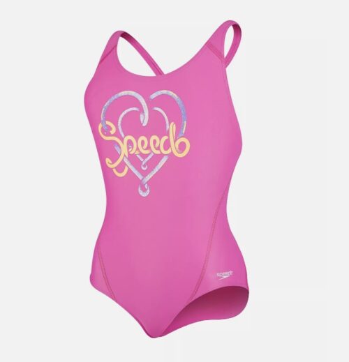 Costume Speedo Logo Placement Splashback Bambina Costume da bagno Speedo Logo Plmt Spbk Bambina